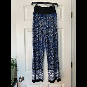 Blue Paisley Pants